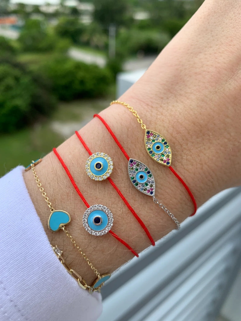 Evil Eye Red String Bracelet