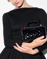 Black Lacquer Metro Accordion Cosmetic