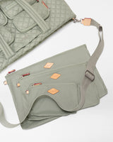 Large Metro Travel Tote Agave Green