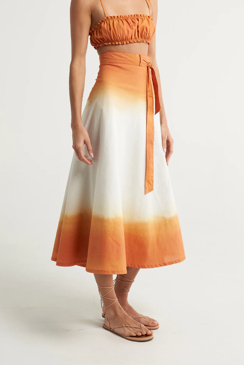 Wrap Circle Skirt Naranja