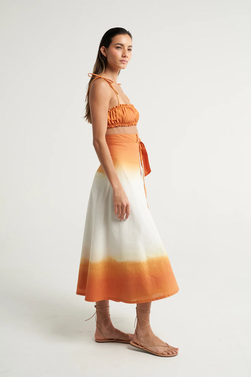 Wrap Circle Skirt Naranja