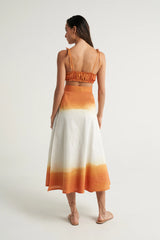 Wrap Circle Skirt Naranja
