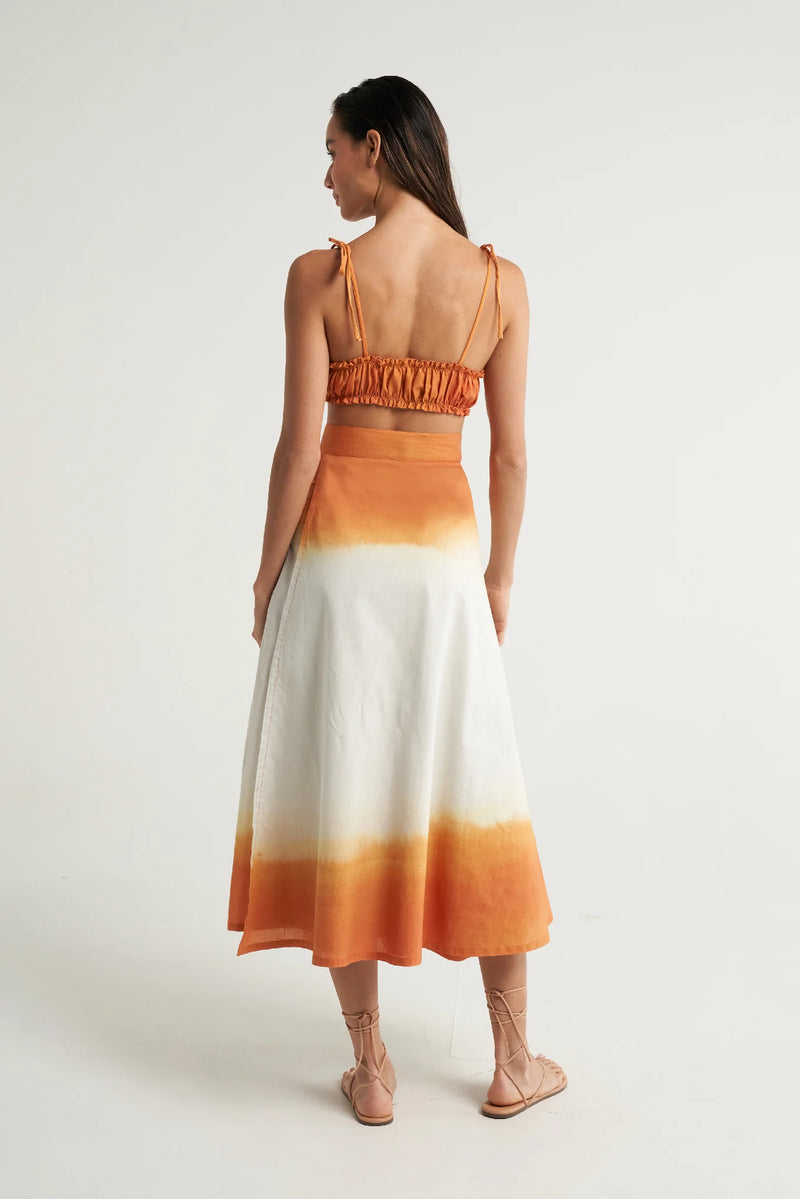 Wrap Circle Skirt Naranja