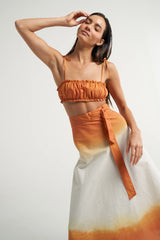 Wrap Circle Skirt Naranja
