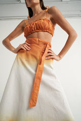 Wrap Circle Skirt Naranja