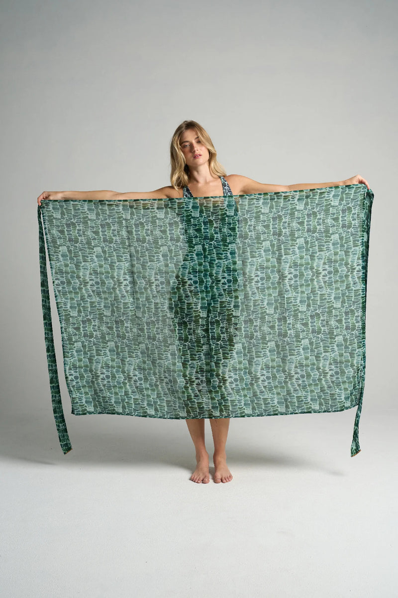 Sarong With Ties Croco