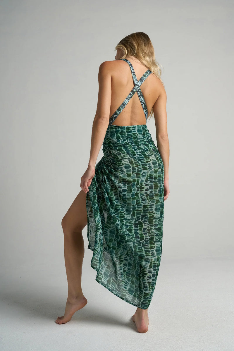 Sarong With Ties Croco
