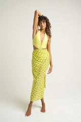 Sarong With Ties Cactus Yellow