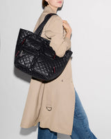 Black Medium Metro Travel Tote Black