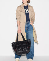 Black Medium Metro Travel Tote Black