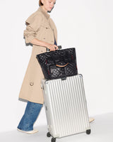 Black Medium Metro Travel Tote Black