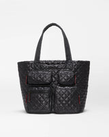 Black Medium Metro Travel Tote Black