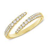 Open Diamond Wrap Ring