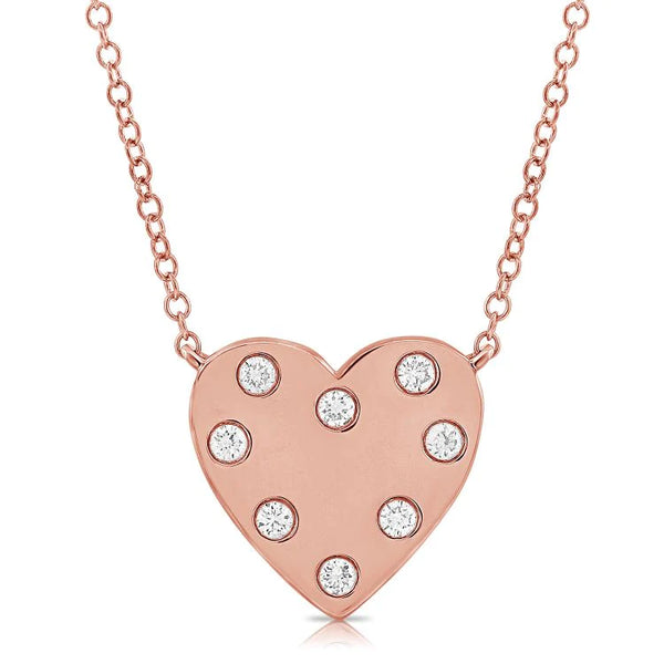 Inlay Small Heart Necklace