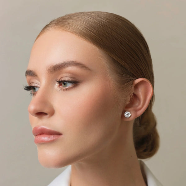Lab Diamond Studs 4ct