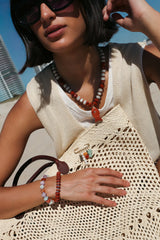 Red Jasper Fish Gemstone Necklace