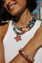 Lava Fish & Pearl Choker