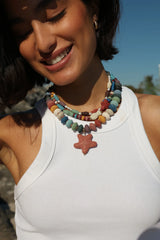 Lava Fish & Pearl Choker