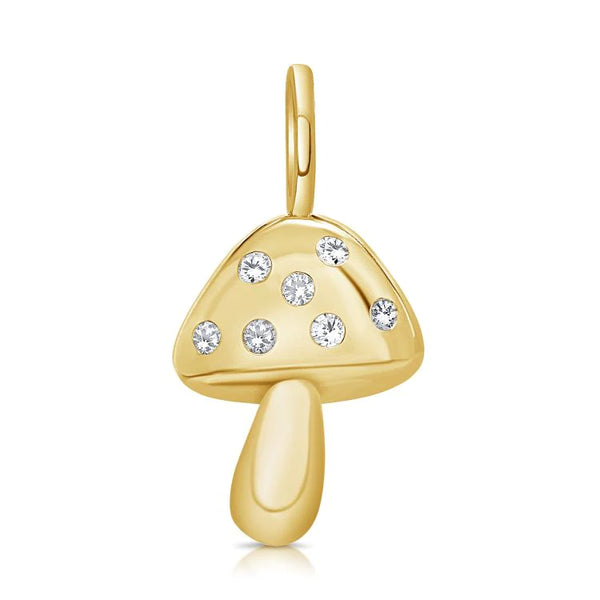 Diamond Mushroom Charm