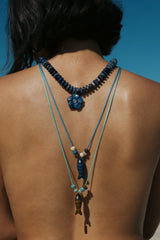 Turquoise Long Fish Charm Necklace