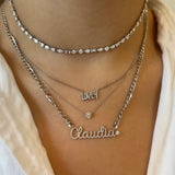 Custom Diamond Name Cuban Link Necklace