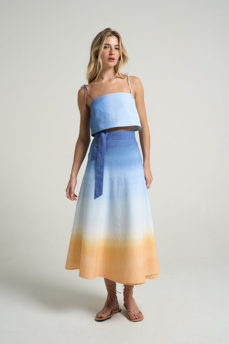 Wrap Circle Skirt Sunrise