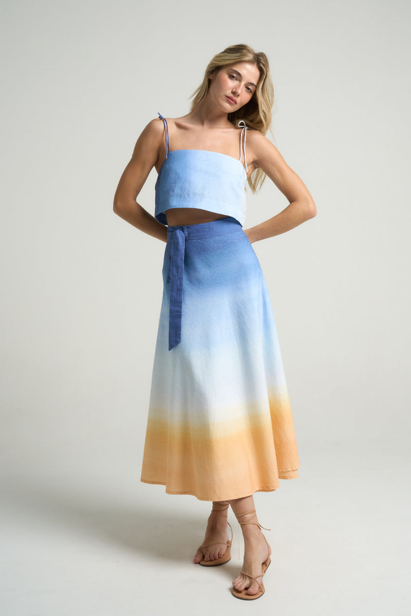 Wrap Circle Skirt Sunrise