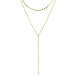 Shimmery Lariat Necklace