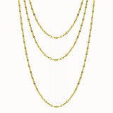 Triple Layer Shimmery Necklace
