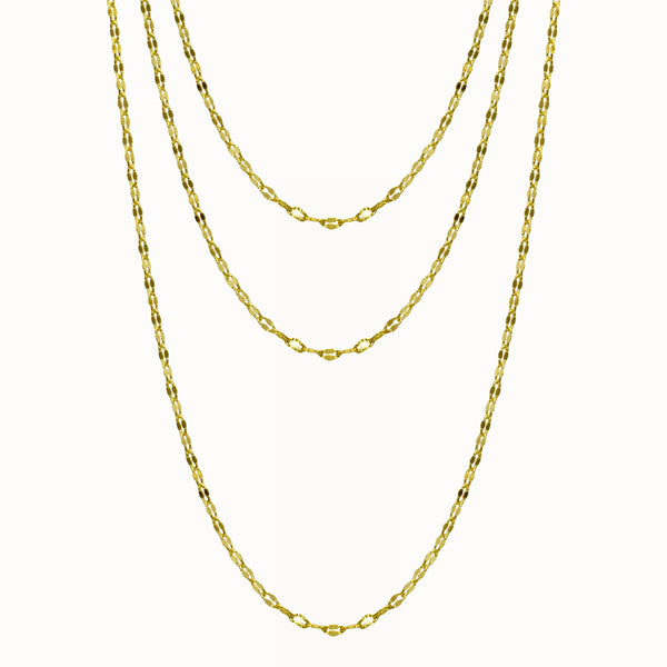 Triple Layer Shimmery Necklace