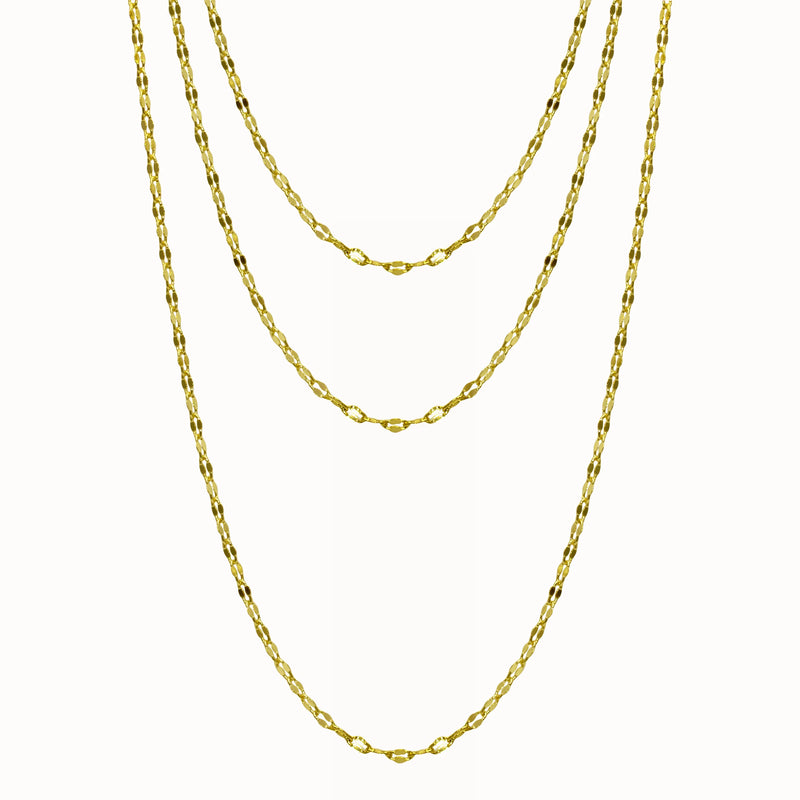 Triple Layer Shimmery Necklace