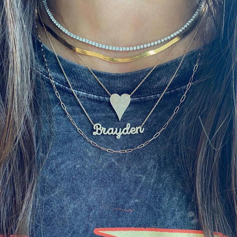 Lab Diamond Tennis Necklace