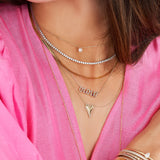Lab Diamond Tennis Necklace