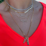 Lab Diamond Tennis Necklace