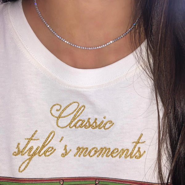 Lab Diamond Tennis Necklace
