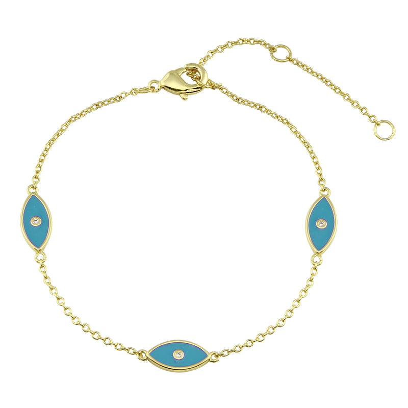 Evil Eye Enamel Bracelet