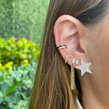 Jumbo Diamond Star Stud Earrings