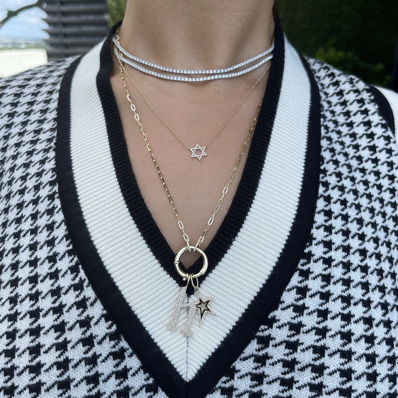 Lab Diamond Tennis Necklace