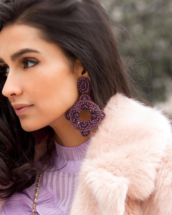 Frida Purple Earrings